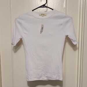 Madewell Pure White Crewneck Tee